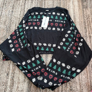 Cactus Flea Market X Skims Holiday Sleep Cropped Henley L SKU697